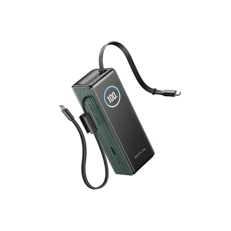 Павербанк RAPID Power Bank з кабелями 25000mAh зелений EF-RAPID25K100W-G-EU EcoFlow Павербанк RAPID Power Bank з кабелями 25000mAh зелений EF-RAPID25K100W-G-EU EcoFlow