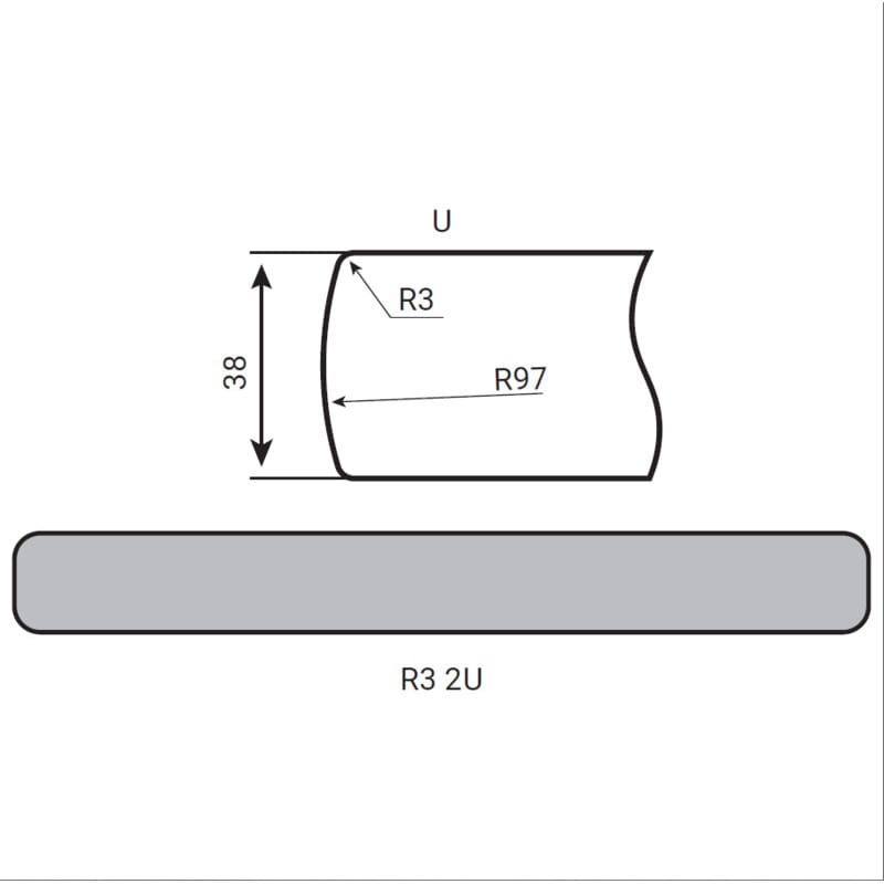 Столешница Luxeform L153/R3-2 U Дуб Лестер 4200х1200х38мм Столешница Luxeform L153/R3-2 U Дуб Лестер 4200х1200х38мм