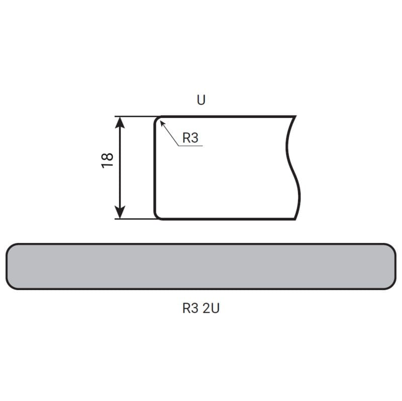 Стільниця Luxeform S9444/R3-2 U Боттічіно вологост.
