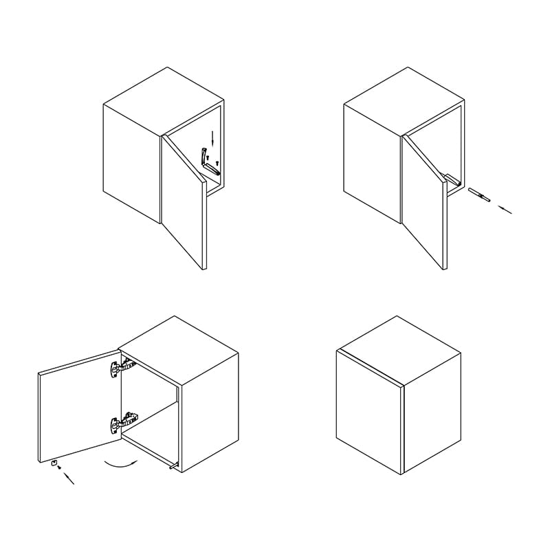 Механизм P2O Magnet, антрацит, накладной, длинный ход (9089630) Hettich