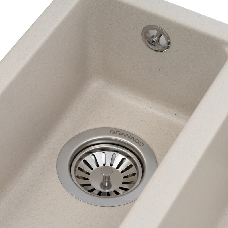 Мийка UNDER TOP DOUBLE biege (705*445mm.) граніт Granado Мийка UNDER TOP DOUBLE biege (705*445mm.) граніт Granado