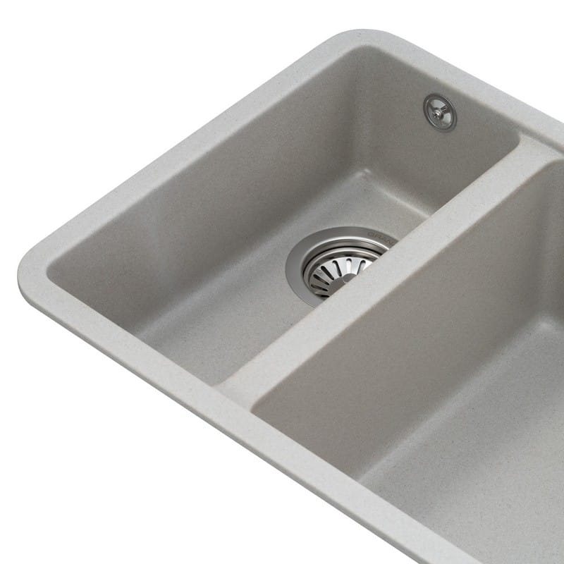 Мийка UNDER TOP DOUBLE grey stone (705*445mm.) граніт Granado Мийка UNDER TOP DOUBLE grey stone (705*445mm.) граніт Granado