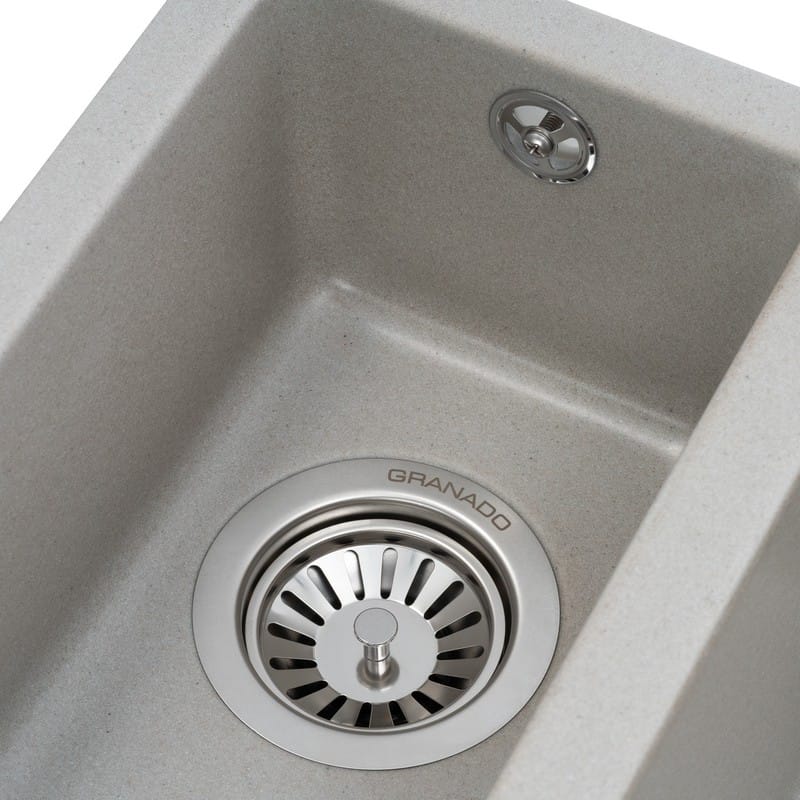 Мийка UNDER TOP DOUBLE grey stone (705*445mm.) граніт Granado Мийка UNDER TOP DOUBLE grey stone (705*445mm.) граніт Granado