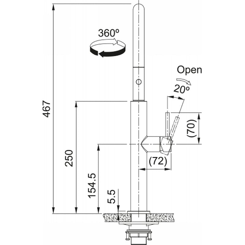 Змішувач Pescara J Pull Down (в/ш) PVD антрацит Franke (115.0741.696) Змішувач Pescara J Pull Down (в/ш) PVD антрацит Franke (115.0741.696)