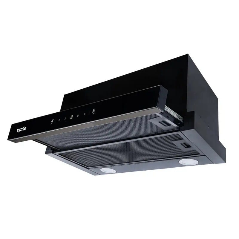 Телескопічна витяжка GARDA 60 BK/BG (1100) TC MS LED VENTOLUX