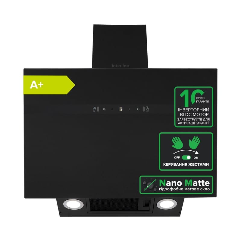Витяжка STREAM BL A/60/GL/M INV Nano Matte Interline