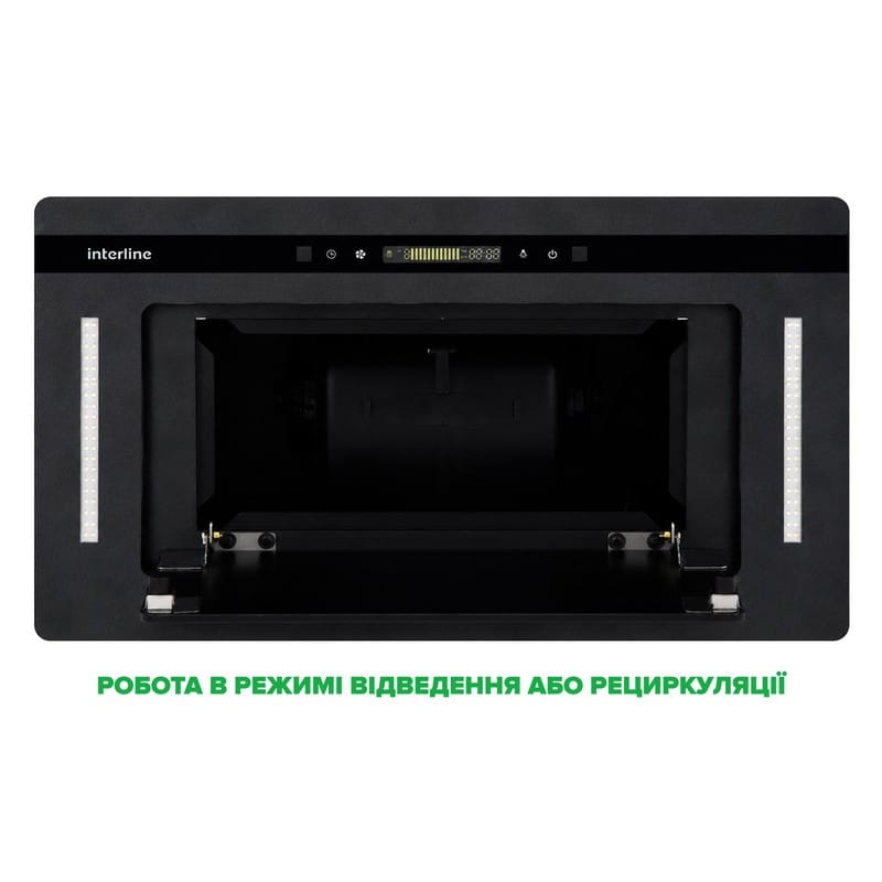 Витяжка вбудована JOLLY BL A/60/GL/K Nano Matte Interline