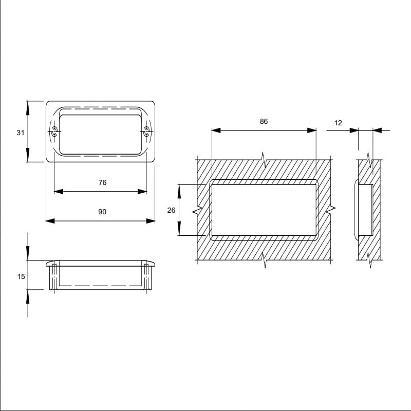 Ручка Marella CL 15203.90 сталь