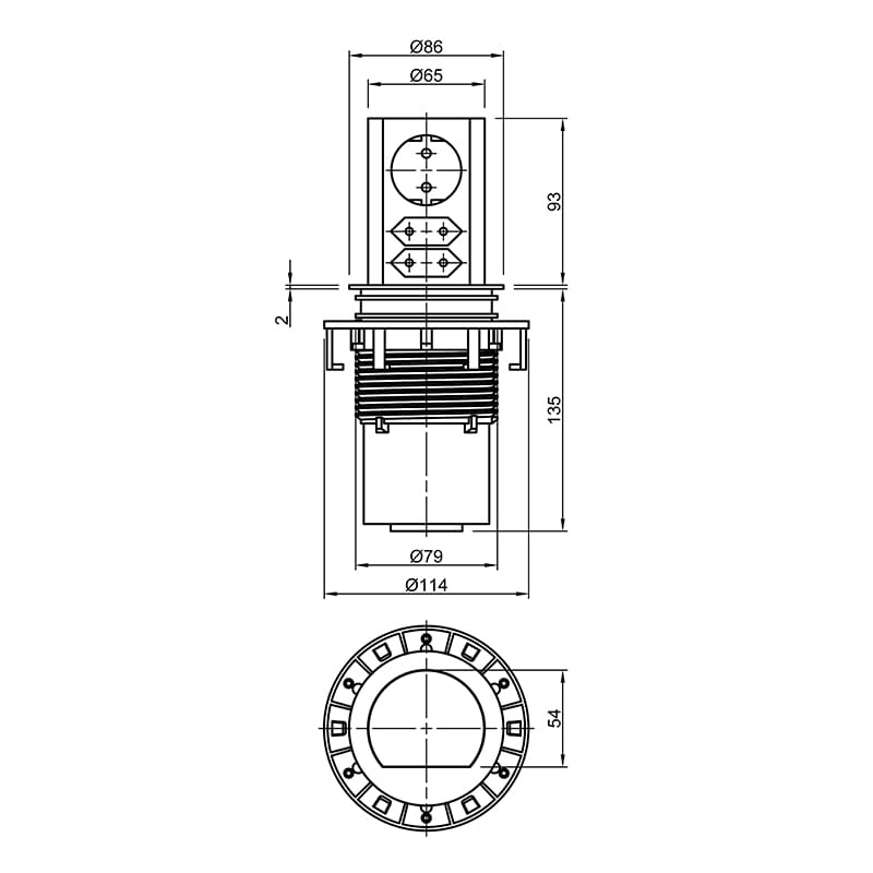Elevator розетка выдвижная 1xРозетка 1xUSB-модуль двойной Elevator розетка выдвижная 1xРозетка 1xUSB-модуль двойной