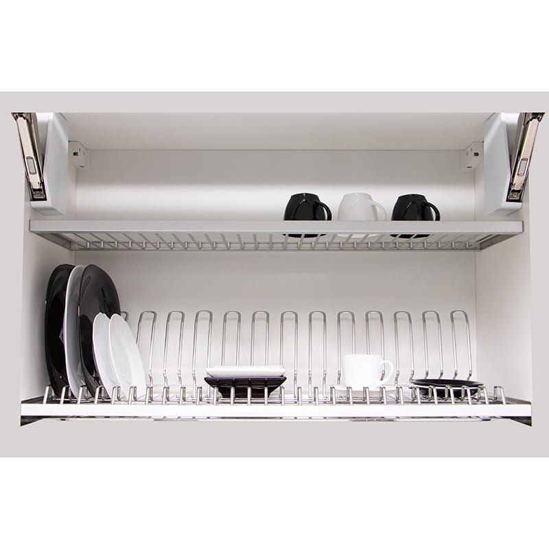 Комплект сушек для посуды с рамой (1 поддон, пластик) 600мм VIBO
