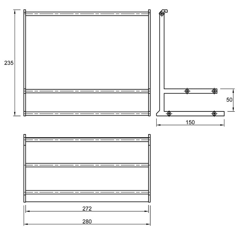 Полка для специй Cosma PIANO 2.0 L=280 mm, черный Полка для специй Cosma PIANO 2.0 L=280 mm, черный