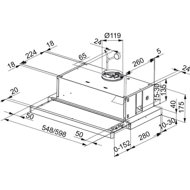 Вытяжка FTC 632L GR/XS нерж. 600мм. Franke (315.0547.796) Вытяжка FTC 632L GR/XS нерж. 600мм. Franke (315.0547.796)
