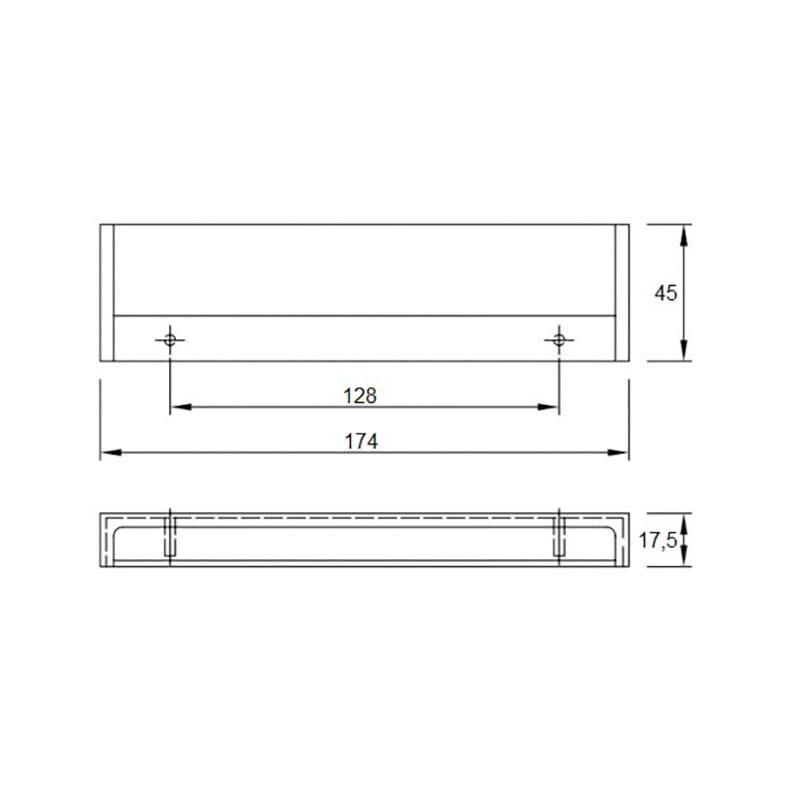 Ручка Marella M 15220.174 FENIX 0032 Кос Білий Ручка Marella M 15220.174 FENIX 0032 Кос Білий