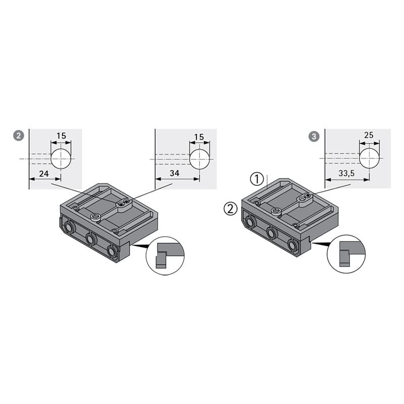 Кондуктор сверлильный BIue Jig для отверстий под дюбеля (9079402) Hettich
