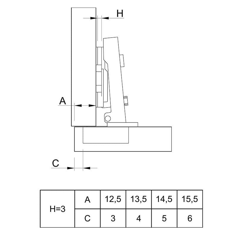 Петля Clip-on, 110°, Intermat 9943, накладная, никель (1029518) Hettich Петля Clip-on, 110°, Intermat 9943, накладная, никель (1029518) Hettich