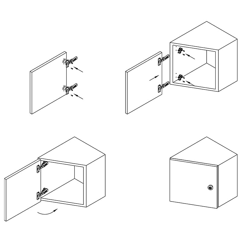 Завіса Clip-on, -30°,Intermat 9944, накладна, нікель (73936) Hettich Завіса Clip-on, -30°,Intermat 9944, накладна, нікель (73936) Hettich