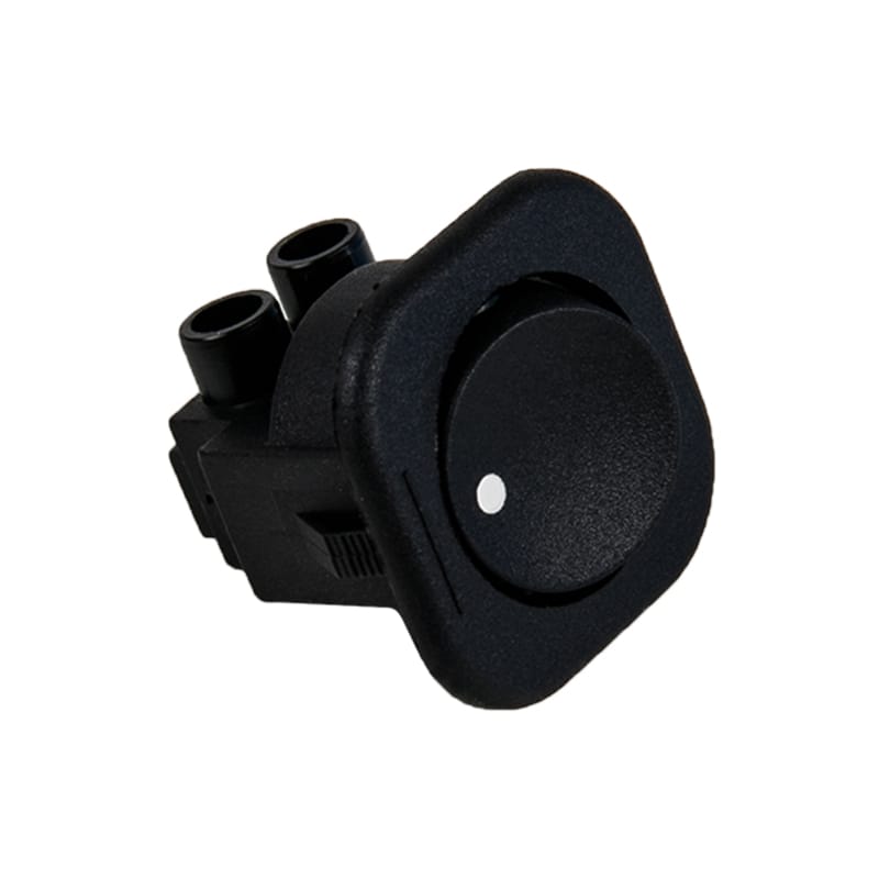 Вимикач кнопковий квадратний 220V/12V, 6А, чорний