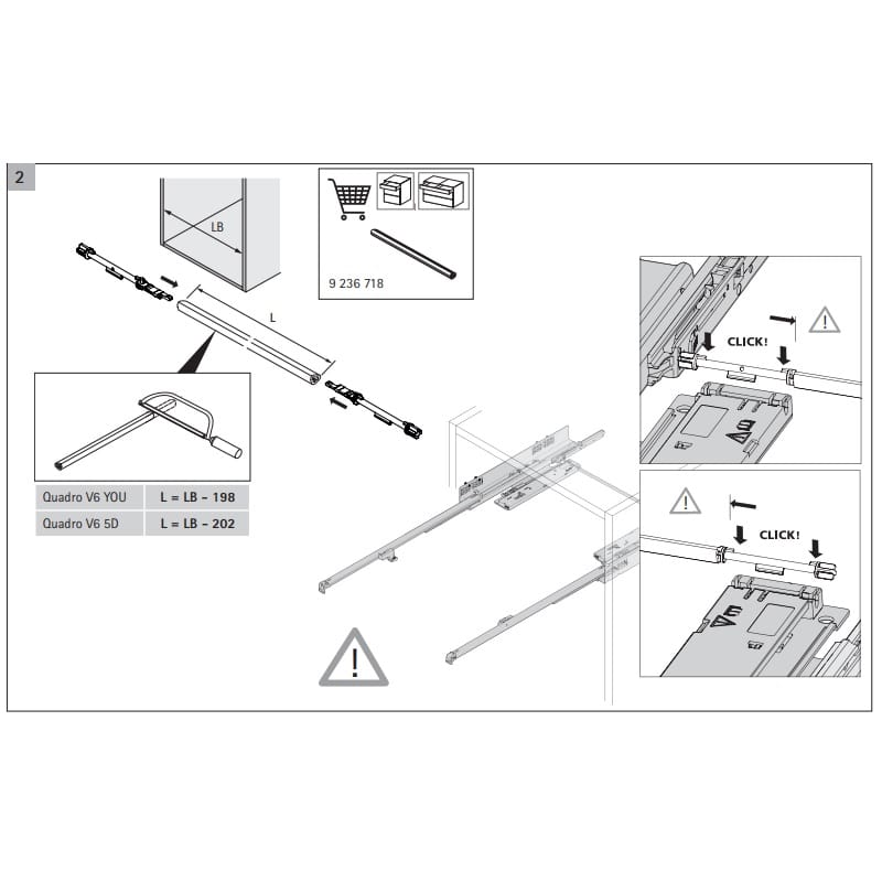 Механізм Push to open Silent 10-30кг (9257896) Hettich (Quadro YOU / Quadro V6 5D)