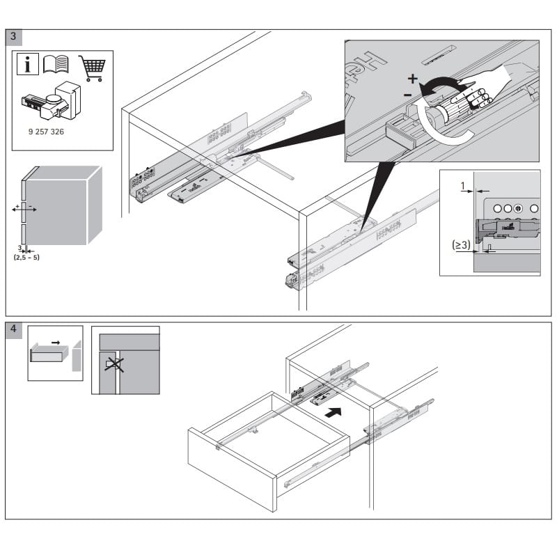Механізм Push to open Silent 10-30кг (9257896) Hettich (Quadro YOU / Quadro V6 5D)