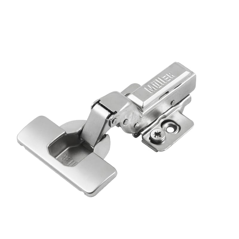 Петля Clip-On 105°, внутренняя, с пружиной, никель, Muller Profi Line Петля Clip-On 105°, внутренняя, с пружиной, никель, Muller Profi Line