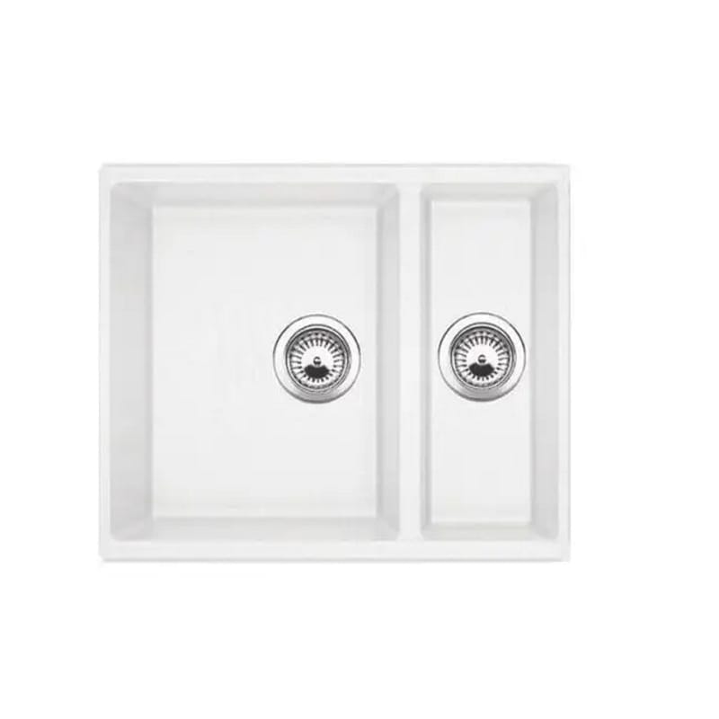 Мойка гранит Quadro 56x46x15 белый Fabiano