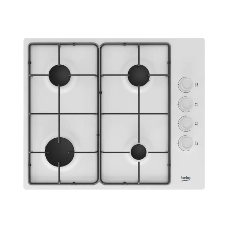 Варочная поверхность газовая белая HIGG64123SW Beko
