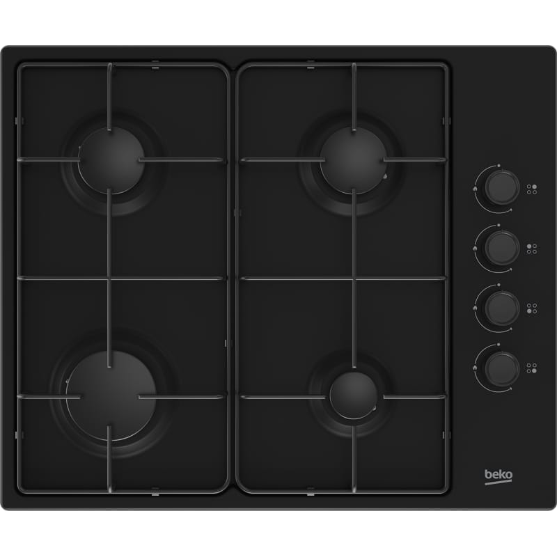 Варочная поверхность газовая черная HIGG64123SB Beko Варочная поверхность газовая черная HIGG64123SB Beko
