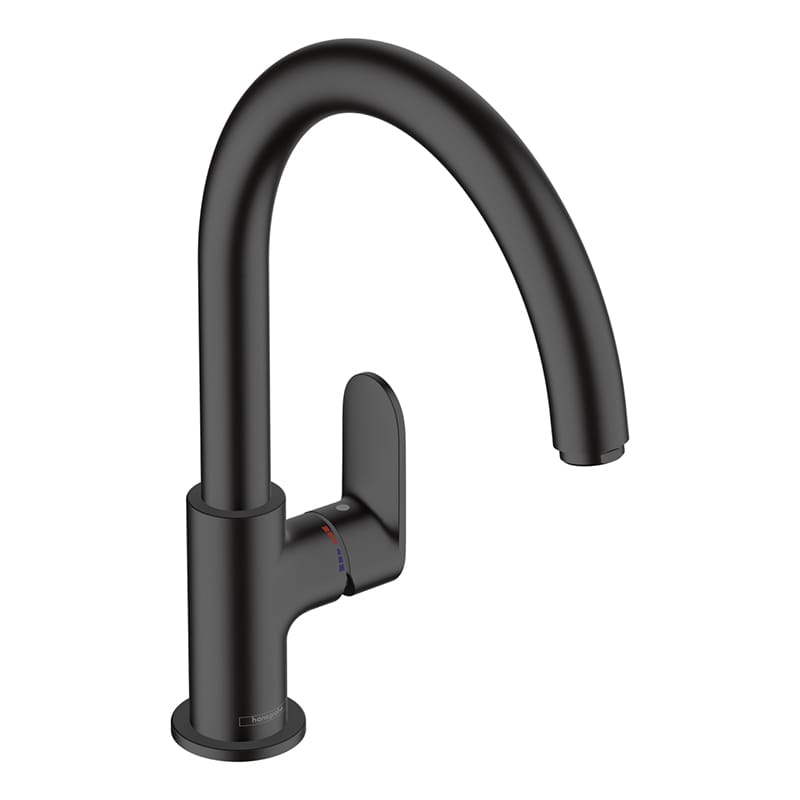 Смеситель для кухни Vernis Blend M35 KM260 черный матовый Hansgrohe (71870670)
