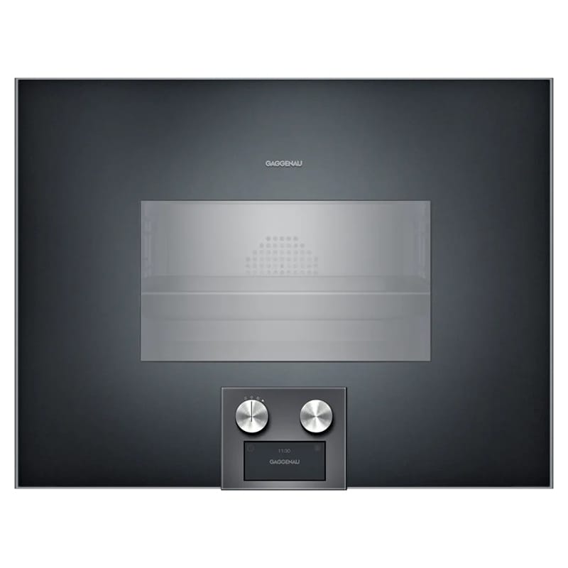 Компактна духова шафа-пароварка BS454101 права антрацит GAGGENAU Компактна духова шафа-пароварка BS454101 права антрацит GAGGENAU