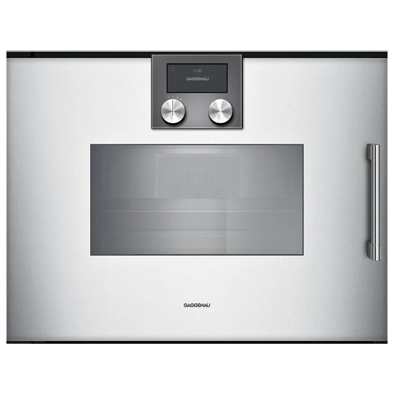 Компактна духова шафа-пароварка BSP251131 ліва алюміній GAGGENAU