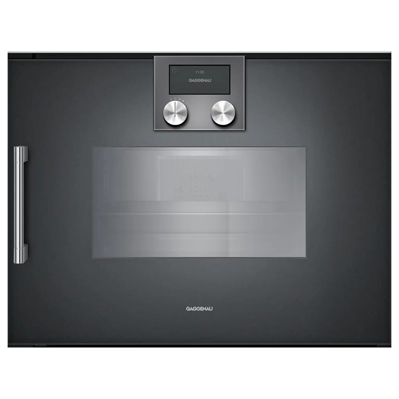 Компактный духовой шкаф-пароварка BSP260101 правый антрацит GAGGENAU Компактный духовой шкаф-пароварка BSP260101 правый антрацит GAGGENAU