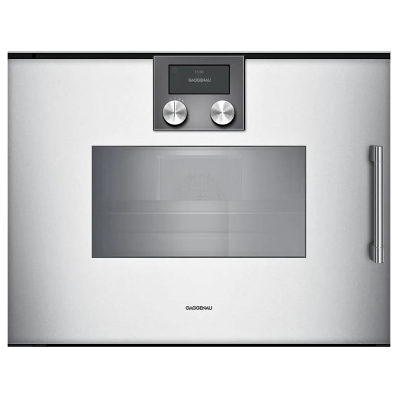 Компактный духовой шкаф-пароварка BSP261131 левый алюминий GAGGENAU Компактный духовой шкаф-пароварка BSP261131 левый алюминий GAGGENAU