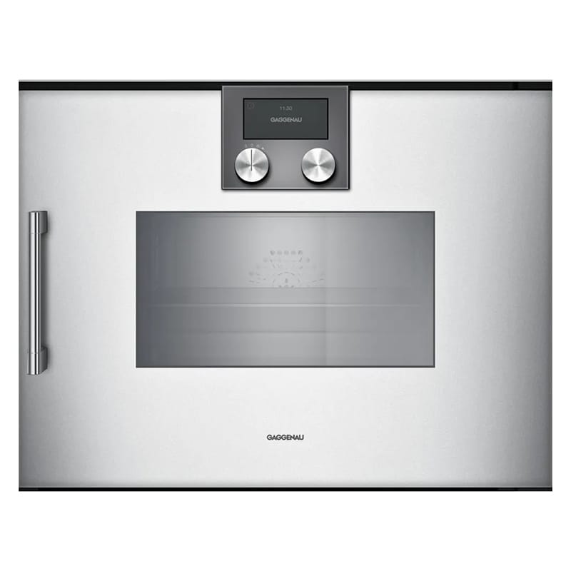 Компактна духова шафа-пароварка BSP270131 права алюміній GAGGENAU Компактна духова шафа-пароварка BSP270131 права алюміній GAGGENAU