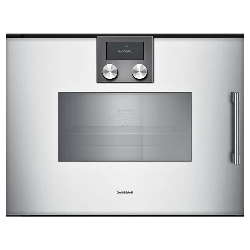 Компактный духовой шкаф-пароварка BSP271131 левый алюминий GAGGENAU Компактный духовой шкаф-пароварка BSP271131 левый алюминий GAGGENAU