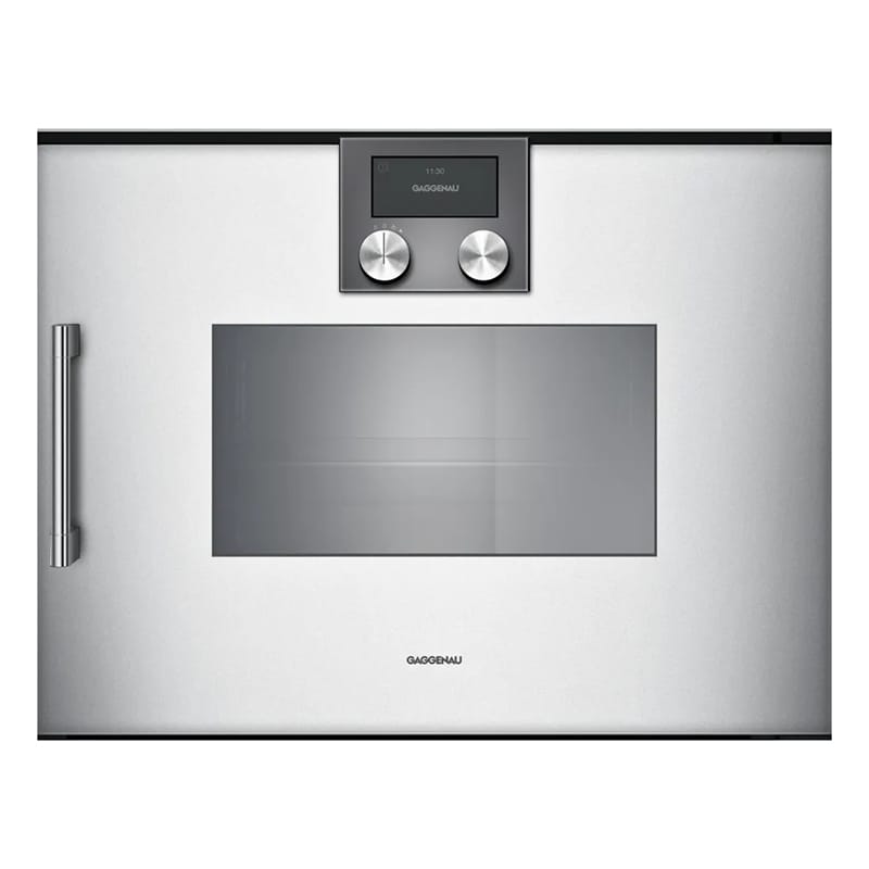 Компактный паровой духовой шкаф BSP220131 правый алюминий GAGGENAU Компактный паровой духовой шкаф BSP220131 правый алюминий GAGGENAU
