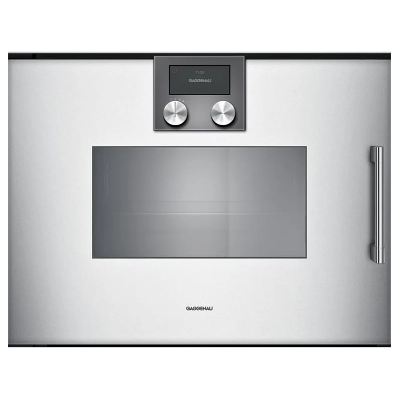 Компактный паровой духовой шкаф BSP221131 левый алюминий GAGGENAU Компактный паровой духовой шкаф BSP221131 левый алюминий GAGGENAU
