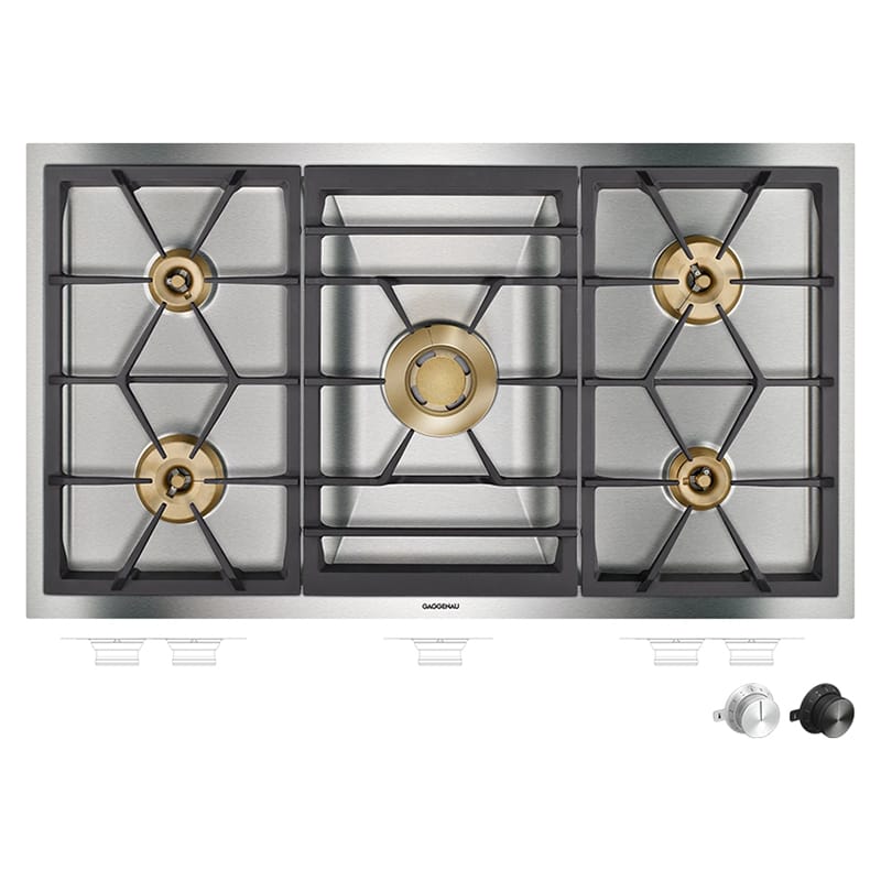 Газовая варочная поверхность VG491215 нержавеющая сталь GAGGENAU