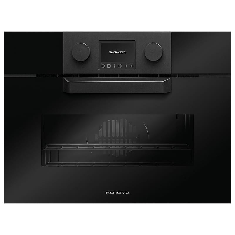 Компактный духовой шкаф ICON GLASS с паром 45см 1FEVGVC черный Barazza