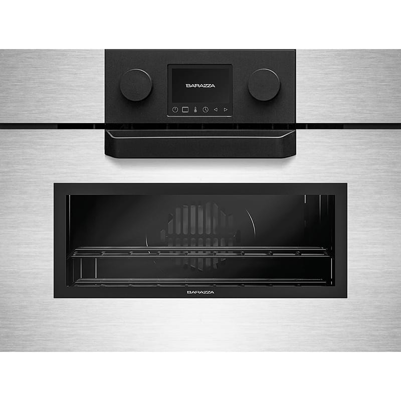 Компактный духовой шкаф ICON STEEL с паром 45см 1FEVSVC сатиновый нерж. сталь Barazza