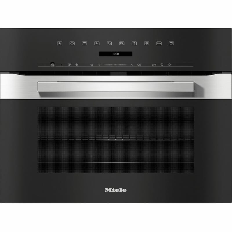 Компактный духовой шкаф из СВЧ H 7240 BM Clean steel Miele Компактный духовой шкаф из СВЧ H 7240 BM Clean steel Miele