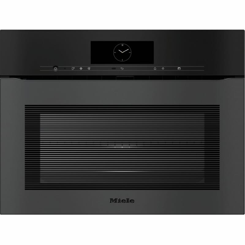 Компактный духовой шкаф с СВЧ H 7840 BMX черный матовый обсидиан Miele Компактный духовой шкаф с СВЧ H 7840 BMX черный матовый обсидиан Miele