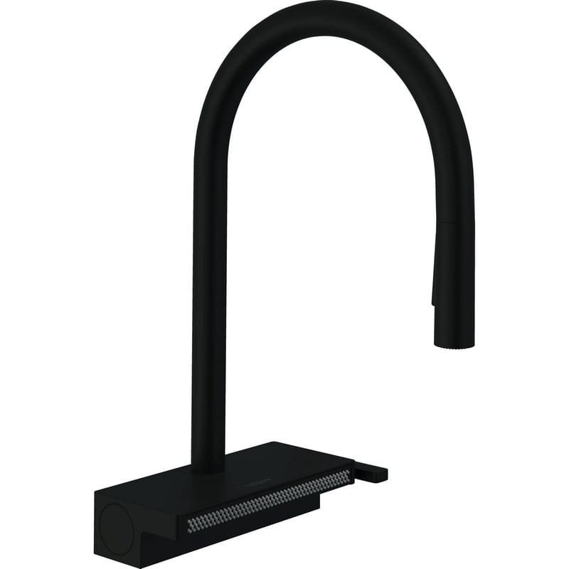 Змішувач для кухні Aquno Select M81 (в/ш, душ) чорний матовий Hansgrohe Змішувач для кухні Aquno Select M81 (в/ш, душ) чорний матовий Hansgrohe