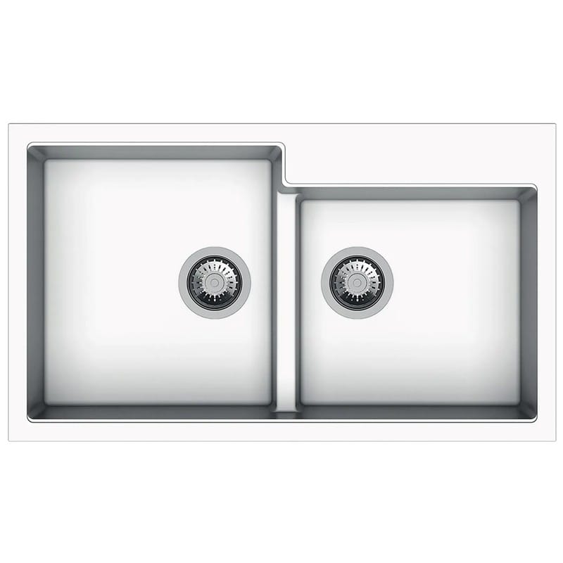 Мийка граніт Navio 86x50x20 Alpine White Fabiano Мийка граніт Navio 86x50x20 Alpine White Fabiano