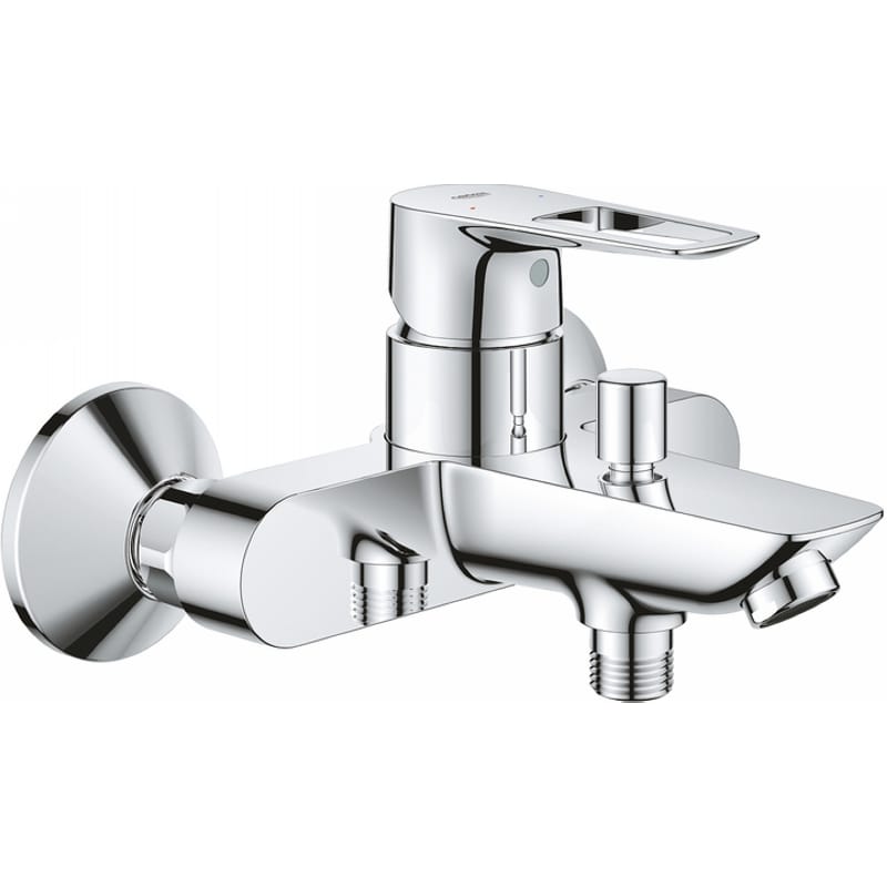 Смеситель для ванны BauLoop New, настенный монтаж, хром Grohe (23603001) Смеситель для ванны BauLoop New, настенный монтаж, хром Grohe (23603001)
