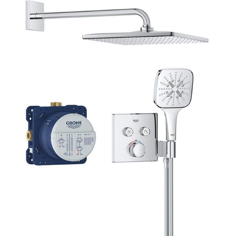 Душевая система Grohtherm SmartControl Perfekt с верхним душем Rainshower mono хром Grohe (34865000) Душевая система Grohtherm SmartControl Perfekt с верхним душем Rainshower mono хром Grohe (34865000)