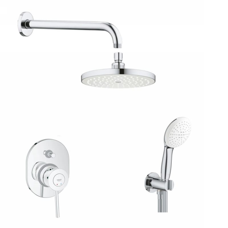 Душова система, хром Grohe (29047000_27541001_28576000_26406003) Душова система, хром Grohe (29047000_27541001_28576000_26406003)