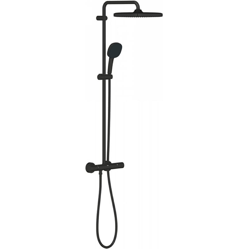 Душова система Tempesta System 250 Cube, з термостатом, чорний матоий Grohe (266892431)