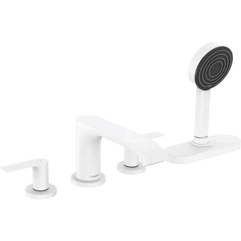 Смеситель врезной на край ванны Vivenis на 4 отверстия с sBox Matt White Hansgrohe (75444700) Смеситель врезной на край ванны Vivenis на 4 отверстия с sBox Matt White Hansgrohe (75444700)