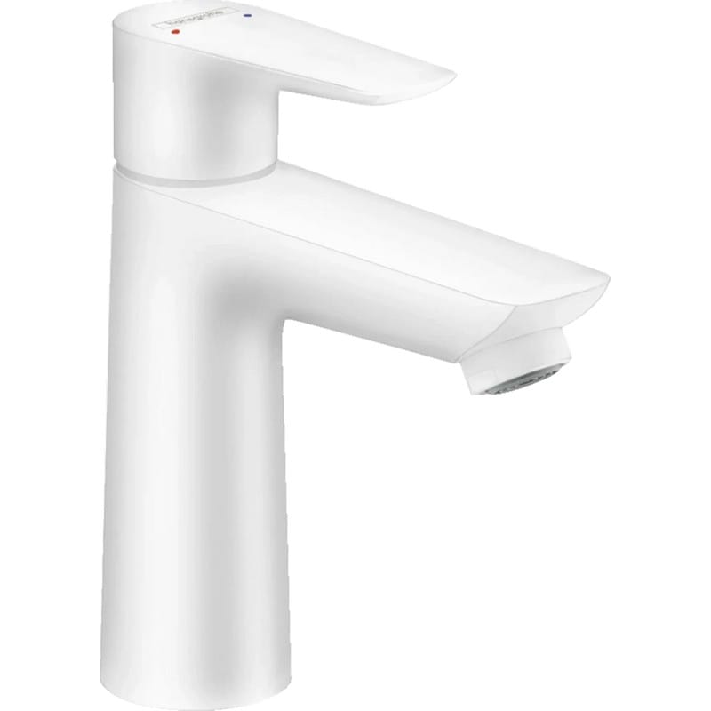 Змішувач для умивальника Talis E 110 з донним клапаном pop-up Matt White Hansgrohe (71710700) 