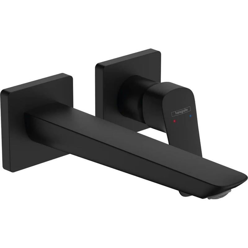 Смеситель для умывальника Logis Fine 205 со стены скрытого монтажа Matt Black Hansgrohe (71256670)